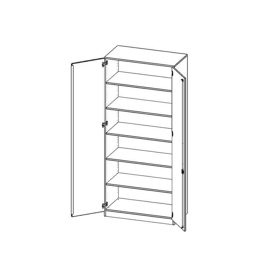 Doppeltürenschrank, B 100 x H 226 x T 40 cm