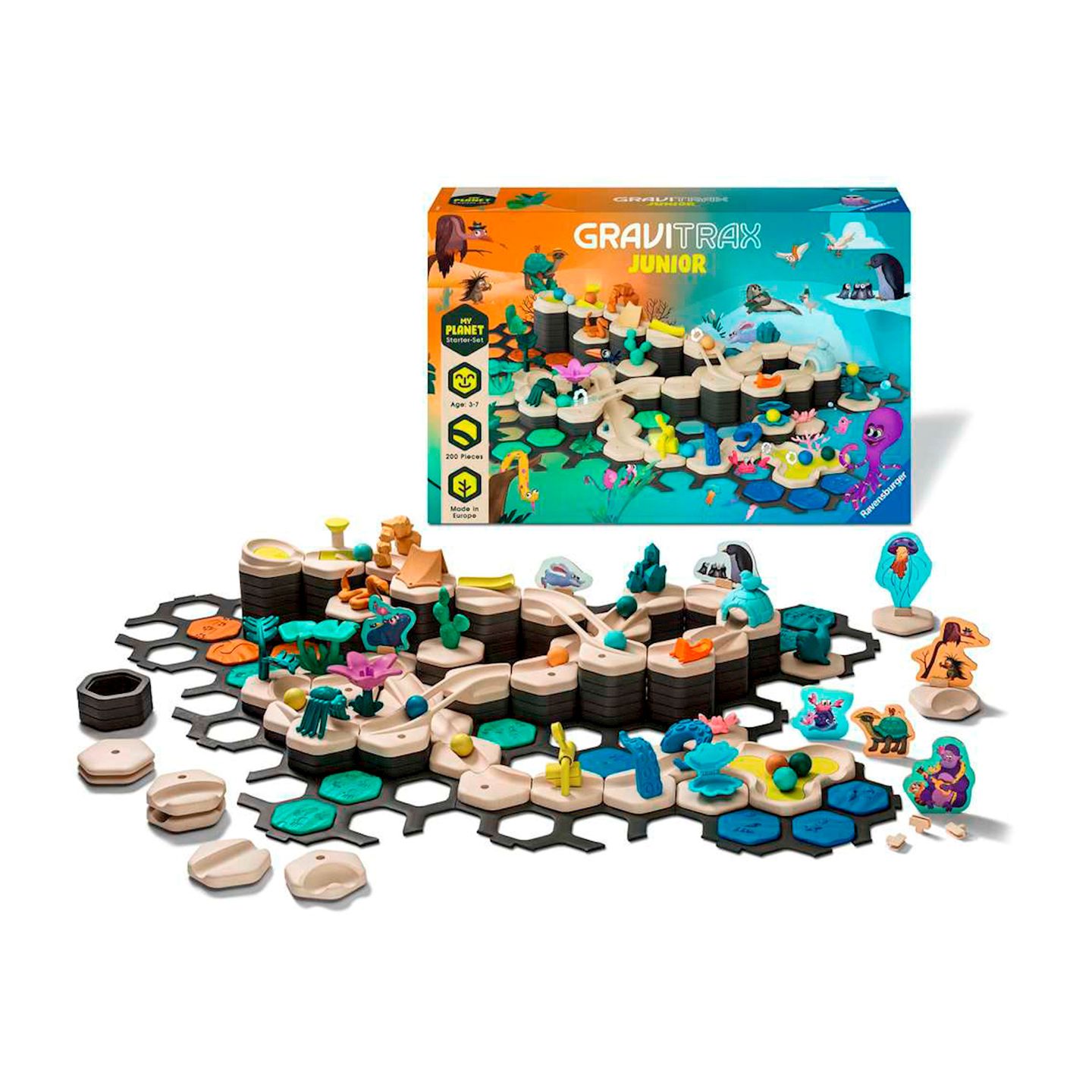 GraviTrax Junior Starter-Set XXL Planet, 200 Teile