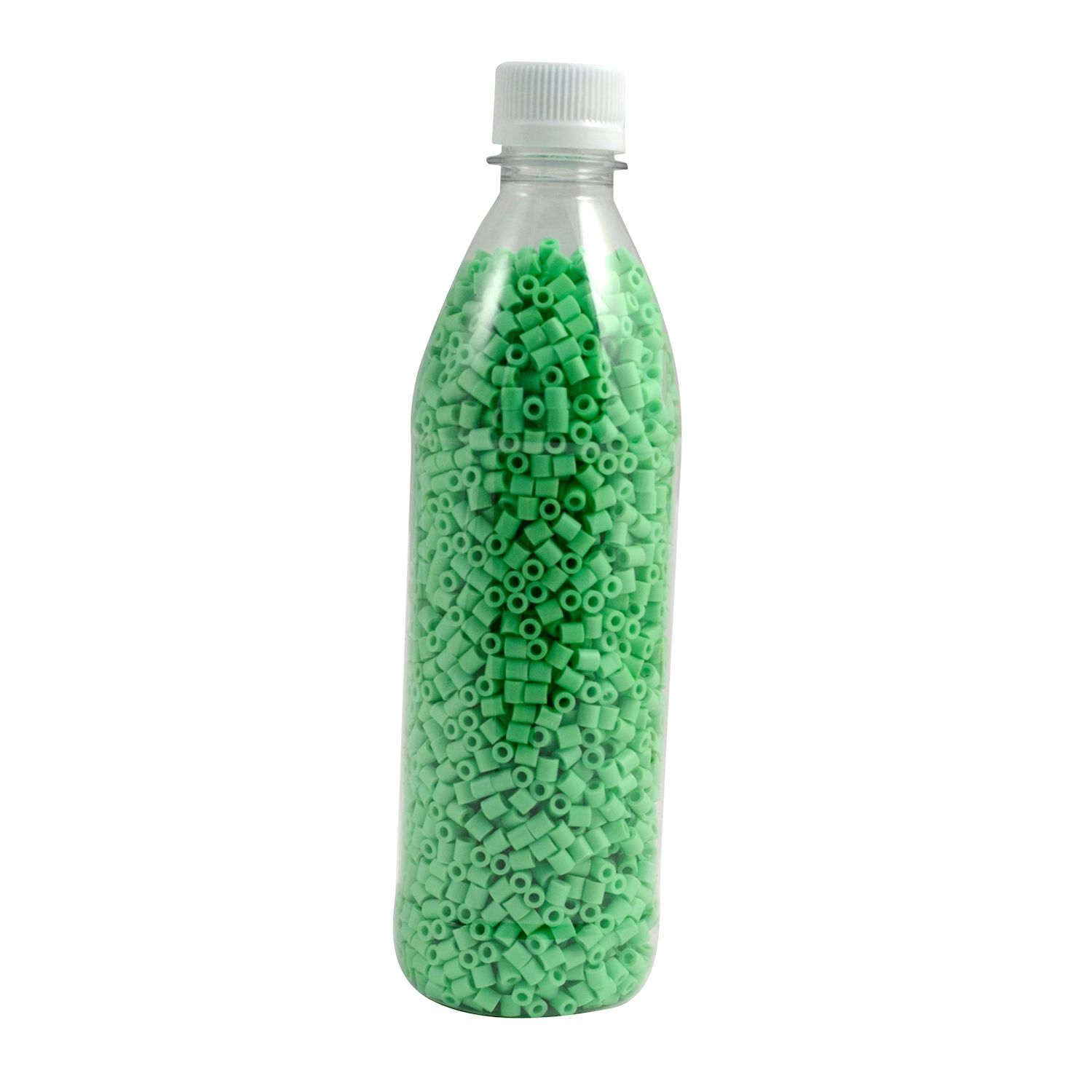 Bügelperlen hellgrün, Flasche 3500 Stück