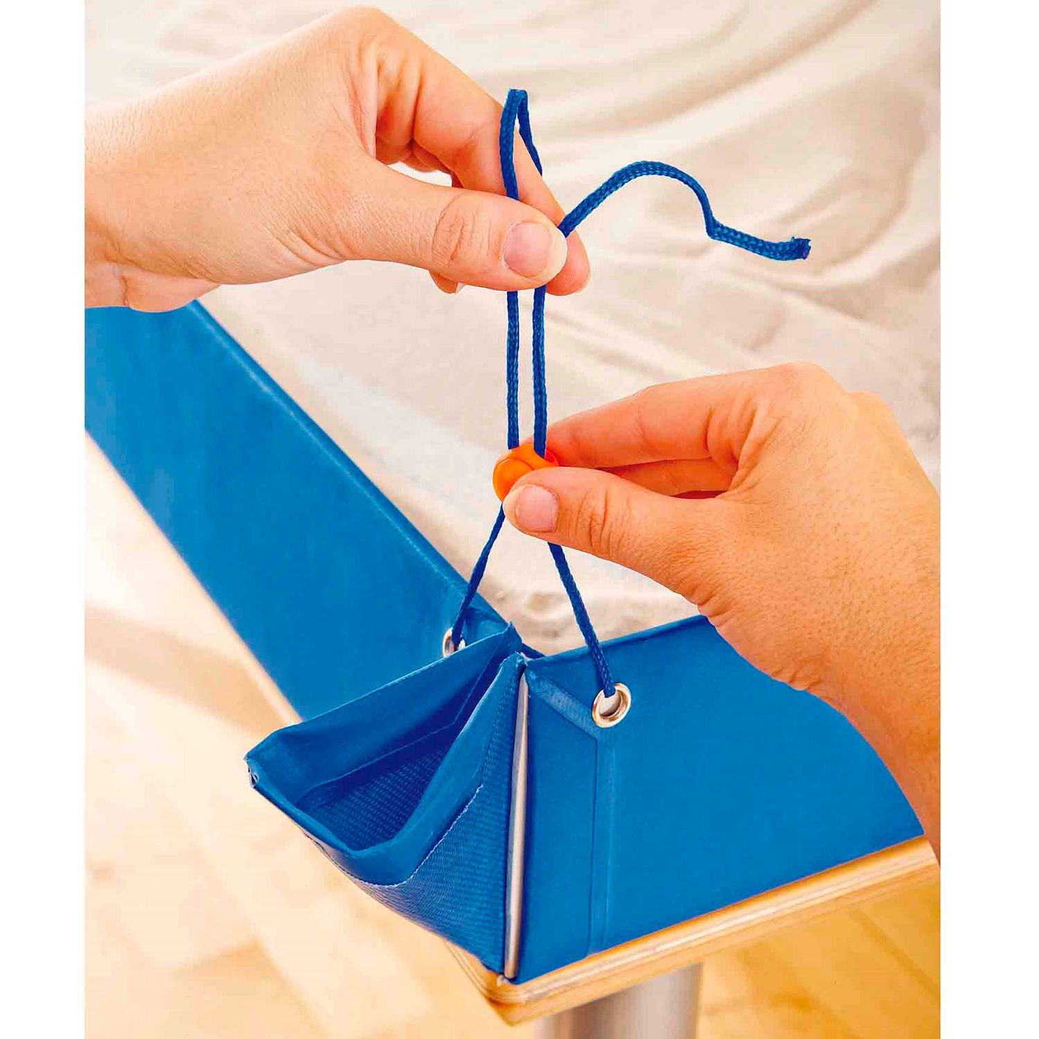 Kreativ- und Experimentierplane blau, L 120 x B 80 x H 12 cm
