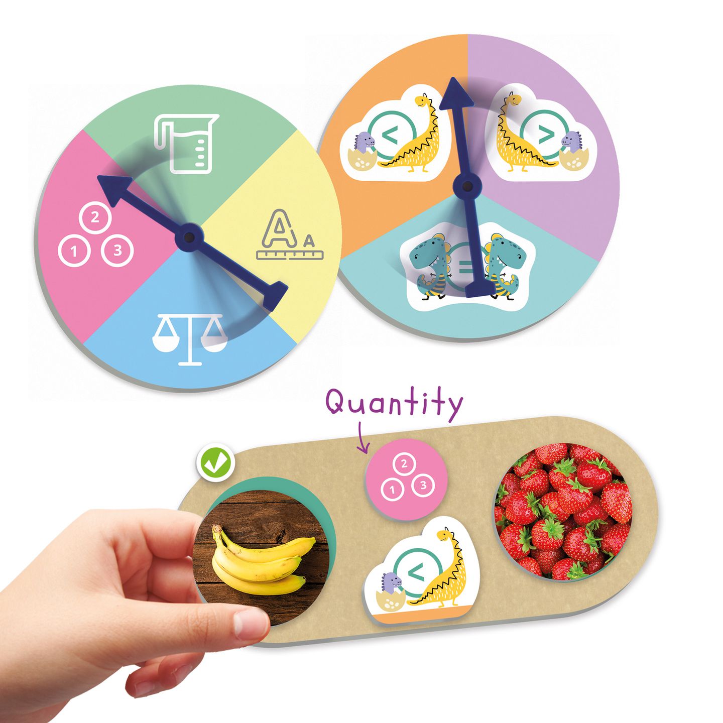 Vergleichen mit Dinos: grösser, kleiner oder gleich