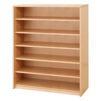 Regalschrank offen Forminant Dekor, mit 5 Einlegeböden, B 100 x H 122 x T 39,4 cm