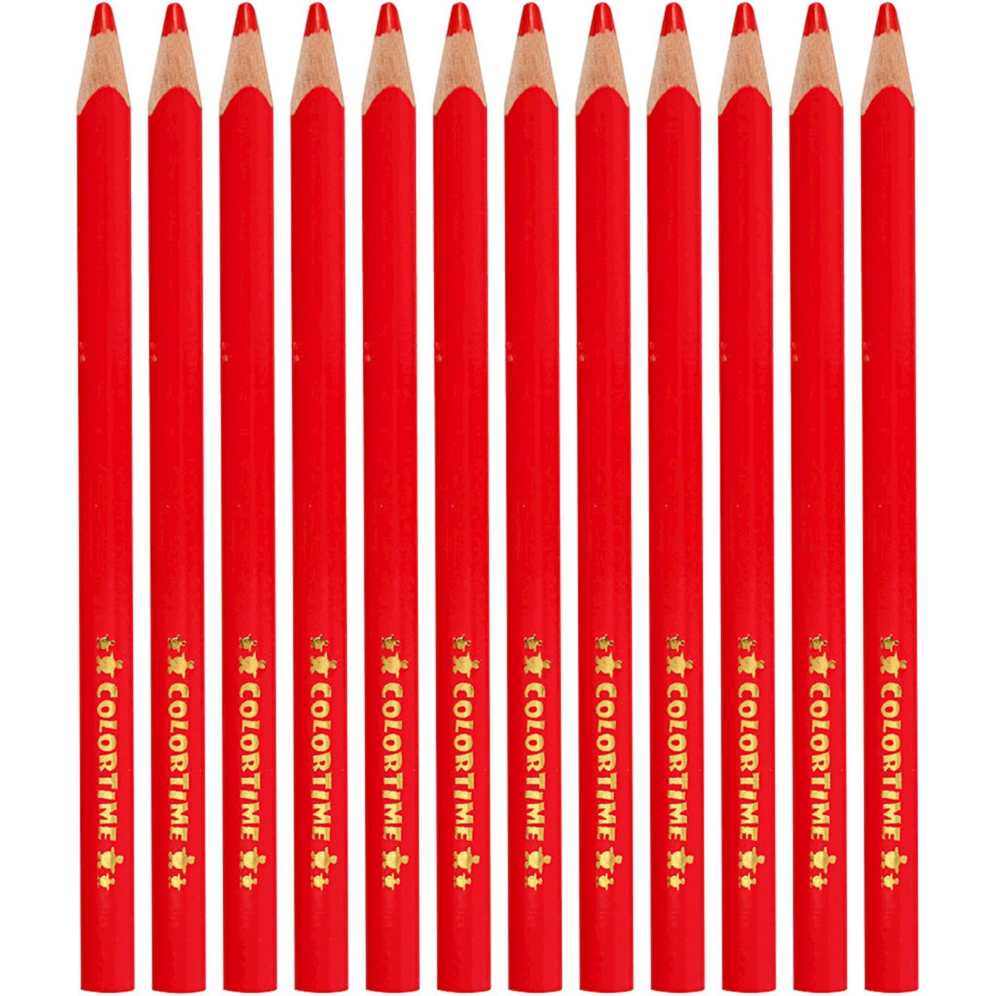 Einzelfarben Colortime Jumbo, Mine Ø 5 mm, rot 12 Stk.