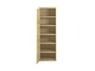 Pureo Türenschrank, Griff rechts, Scharnier links, Furnier mit 3 Einlegeböden B 50 x H 150 x T 60 cm