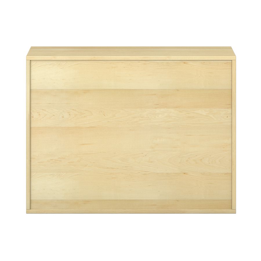 Pureo Materialschrank Furnier mit 16 Kästen, mit 3 Einlegeböden, B 100 x H 75 x T 42 cm