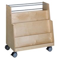 Bücherwagen, B 92,5 x H 98 x T 48 cm