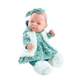 103.198.310 - Puppen-Kleidchen grün, 45 cm