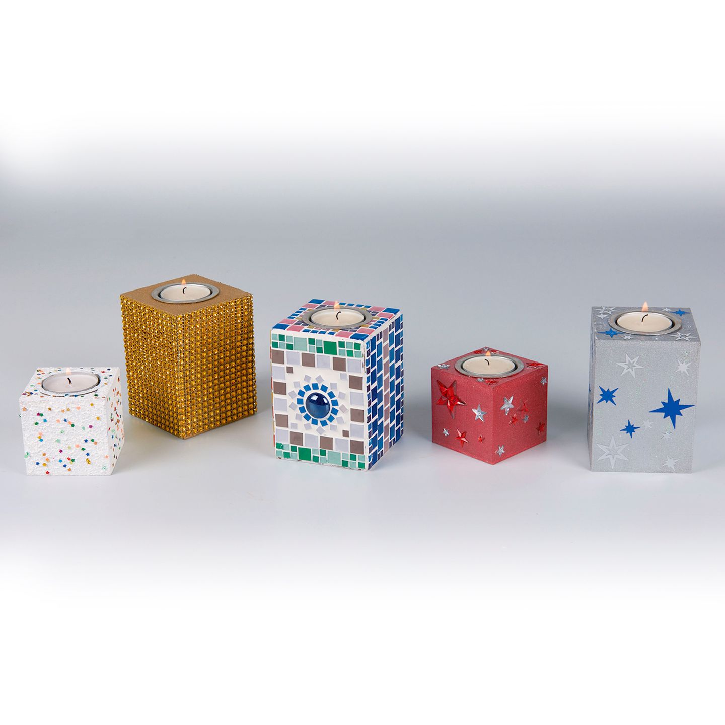 Teelichthalter 7 x 7 x 10 cm