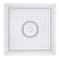 Steckplatte quadratisch 16 x 16 cm, transparent
