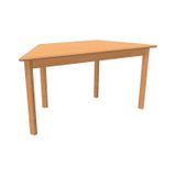 444.167.425K - Trapez-Tisch, B 120 x S 60/60/60 cm, mit Gleiter
