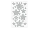 Moosgummi Glitter-Sticker Sterne selbstklebend, 50 Stk.
