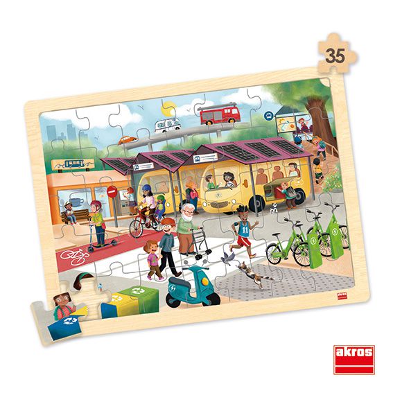 Puzzles Transport, 4x 35 Teile