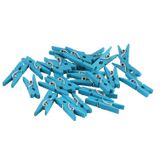 320.120.002 - Holz-Klammern 25 mm, blau 50 Stück