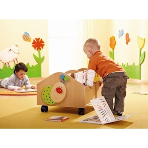 Bücherkiste klein, Buche-Echtholz, Höhe 40 cm