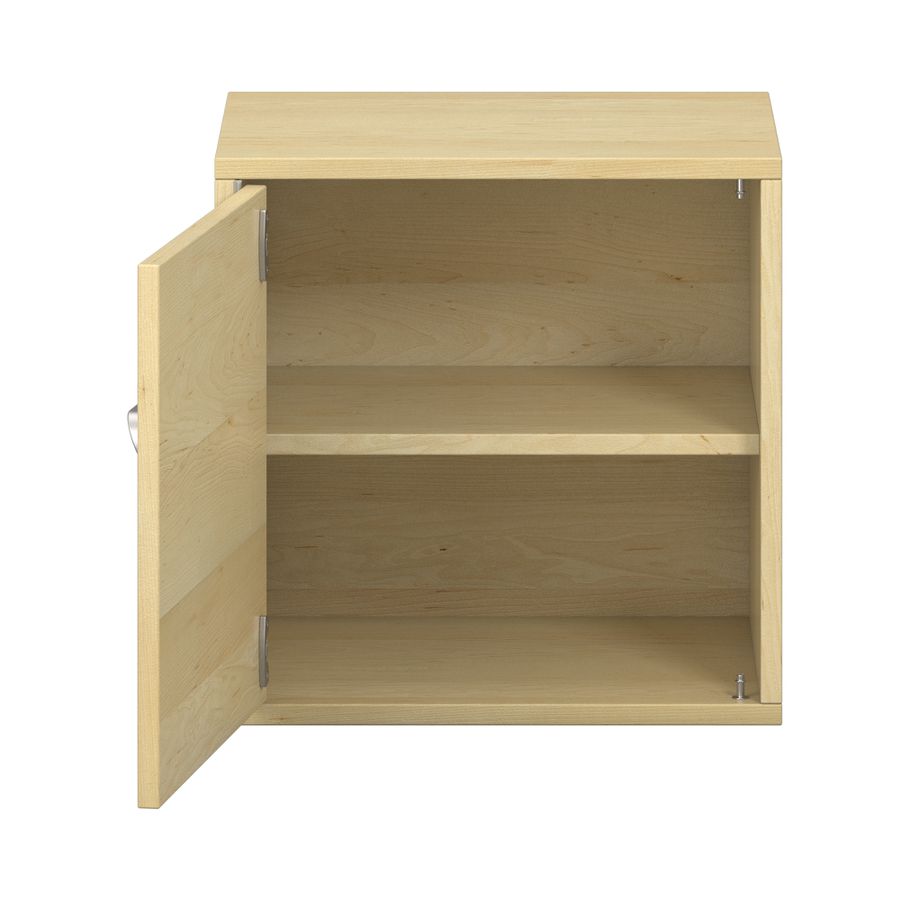 Pureo Türenschrank, Griff rechts, Scharnier links, Furnier mit 1 Einlegeboden B 50 x H 50 x T 42 cm