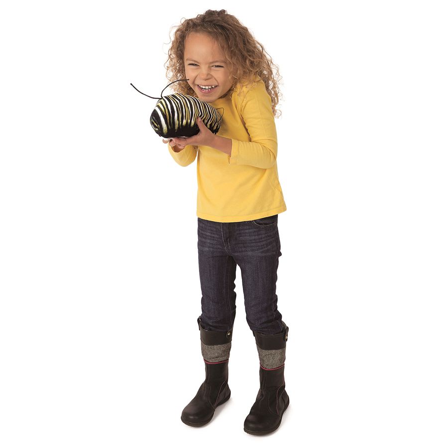 Schmetterling Metamorphose Handpuppe 56 cm