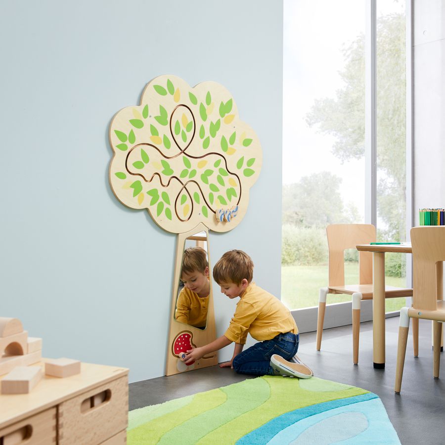 Applikation Baum mit Spiegel, B 91,8 x H 147,5 cm