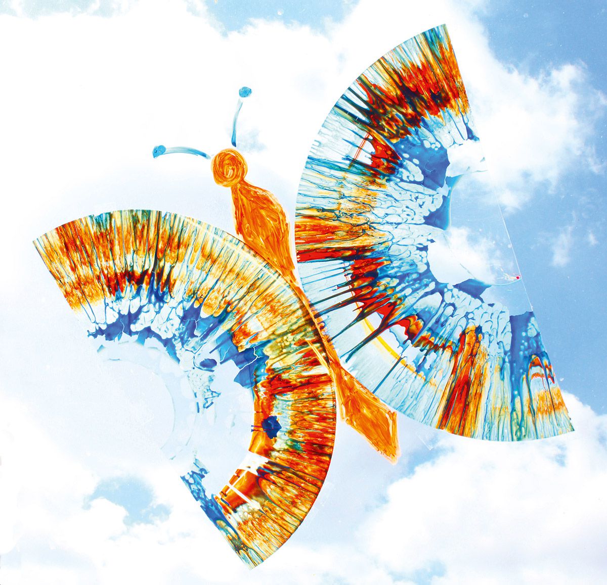 Folie transparent, 50 Blatt zu Farbschleuder Flying Colors