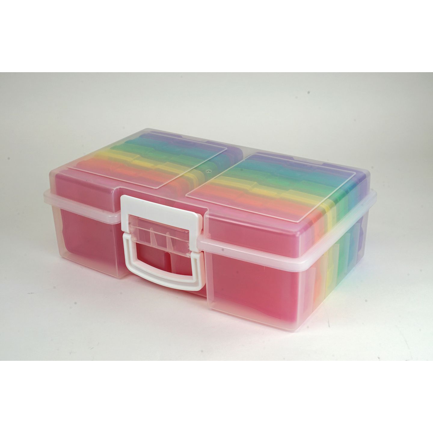 Farb-Boxen im Koffer bunt transparent, 13-tlg