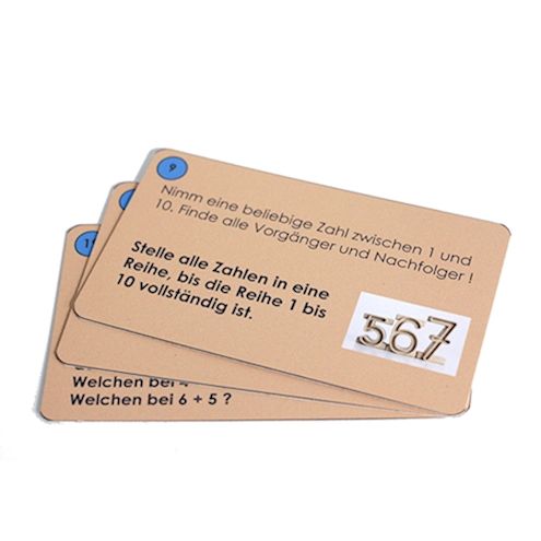 Aufgabenkarten zu Stapelzahlen 42 Karten