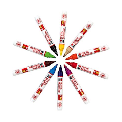 Kids Textilmarker Basic, 10 Stifte