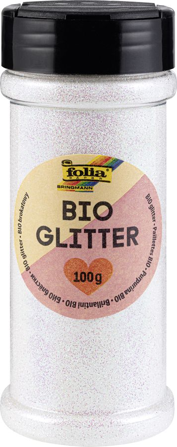 BIO Glitter 100 g weiss