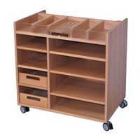 Kreativwagen in Buche massiv, B 80 x H 80 x T 50 cm