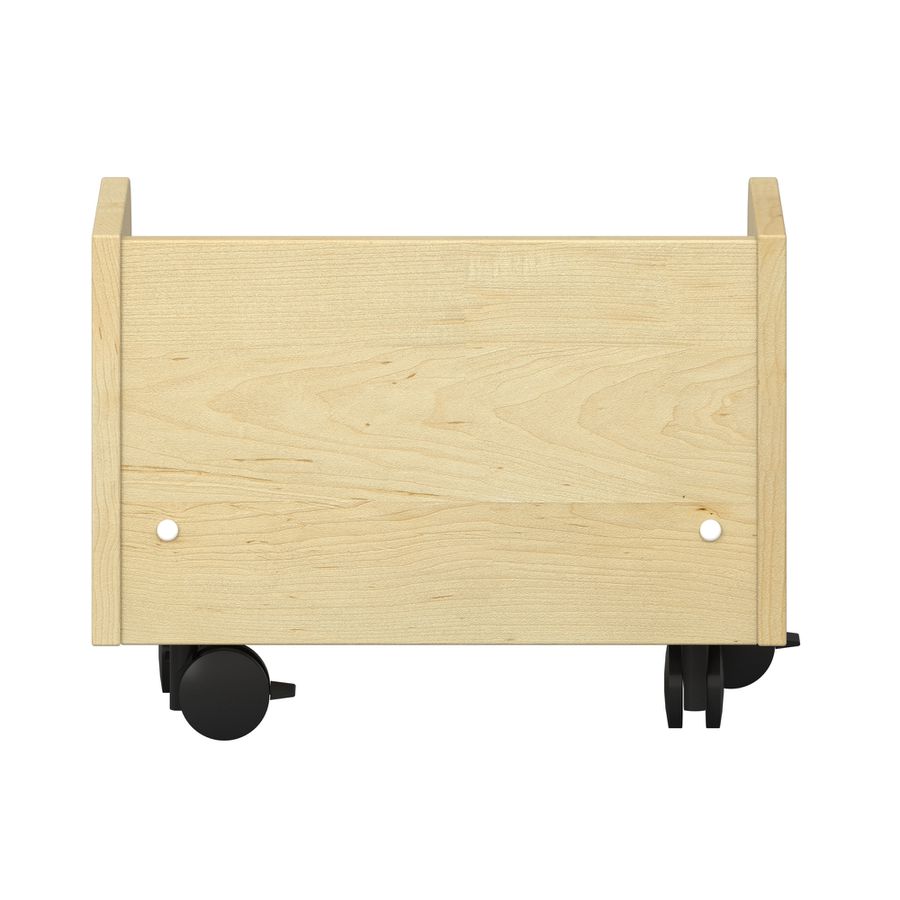 Pureo Rollkasten niedrig Furnier, mit Acryleinsatz, B 45,8 x H 34,5 x T 30,5 cm