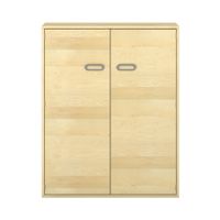 Pureo Doppeltürenschrank Furnier, B 100 x H 125 x T 42 cm