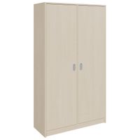 Doppeltürenschrank mit Sockel, mit Mittelwand, mit 8 Einlegeböden, B 102 x H 180 x T 40 cm