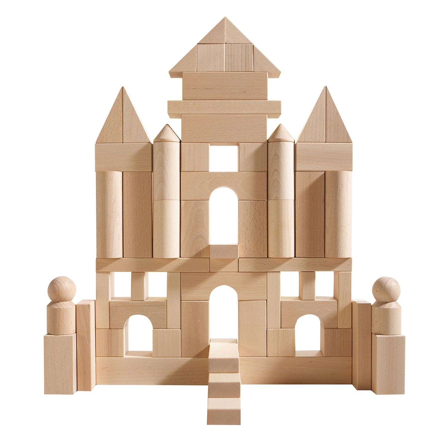 Basisbausteine natur, Set mittel 60 Teile