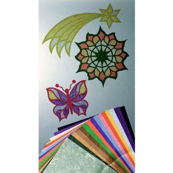 Strohseidenpapier 23 x 33 cm, 10 Blatt in 10 Farben