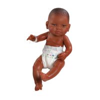 Babymädchen dunkelhäutig, 42 cm