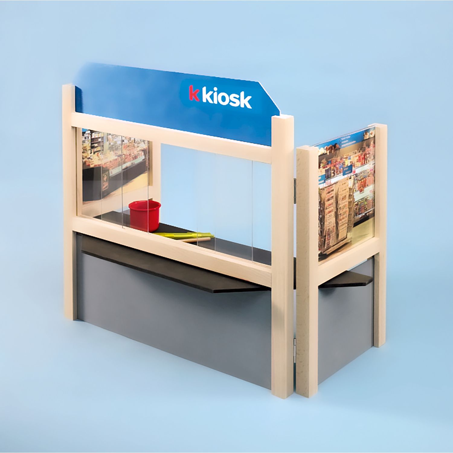 Postschalter / Kiosk Holz