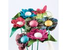 Runde Stoffblumen