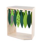 410.027.004K - einBaum Schrank mit Filzblätter, Birke furniert