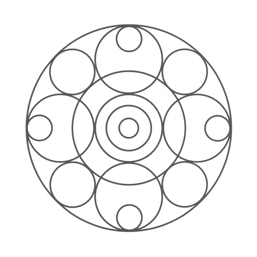 Mein dicker Mandala Malblock - Malen und Entspannen ab 4 Jahren