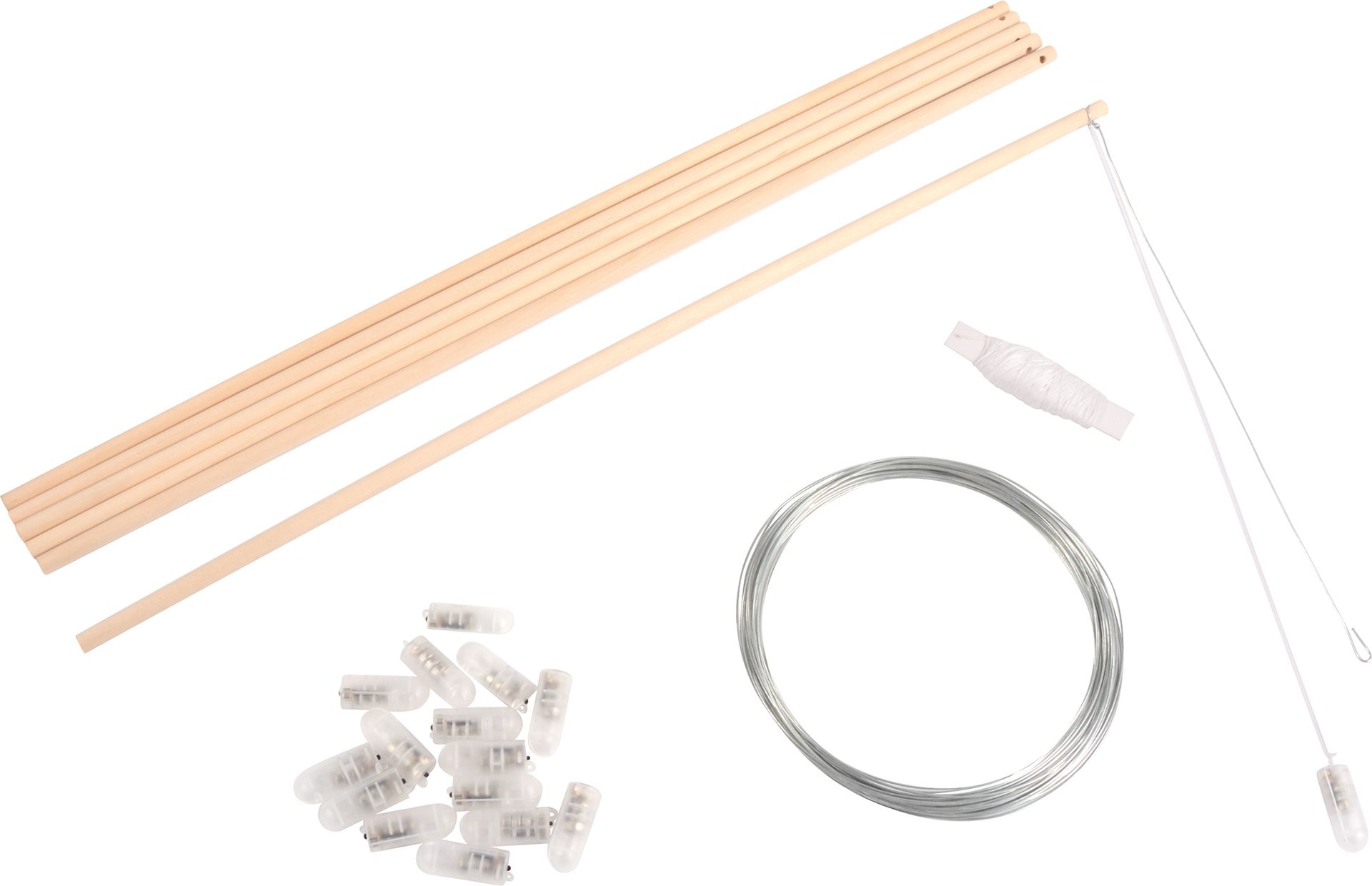 Laternenstab mit LED, 12 Stk.