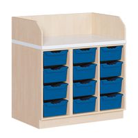 Wickelkommode mit 12 hohen Boxen, B 107 x H 113 x T 91 cm