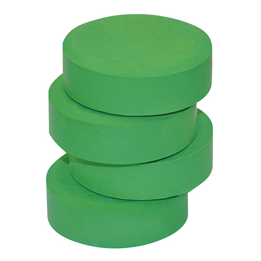 Tempera-Blöcke grün Ø 57 mm, 6 Stk.