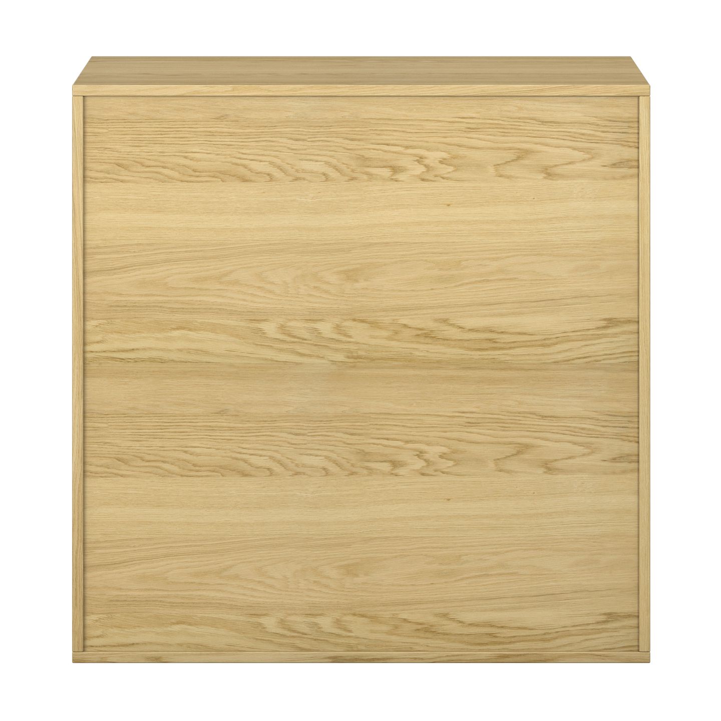 Pureo Regalschrank offen Furnier, mit 2 Einlegeböden, B 100 x H 100 x T 60 cm