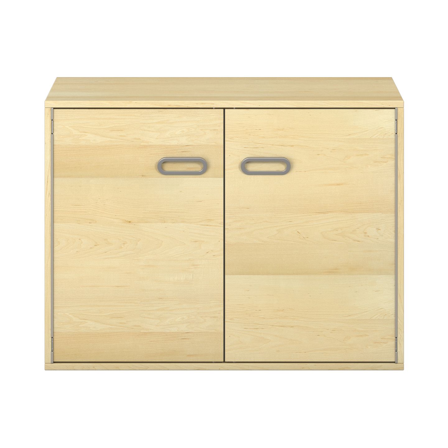 Pureo Doppeltürenschrank Furnier, B 100 x H 75 x T 60 cm