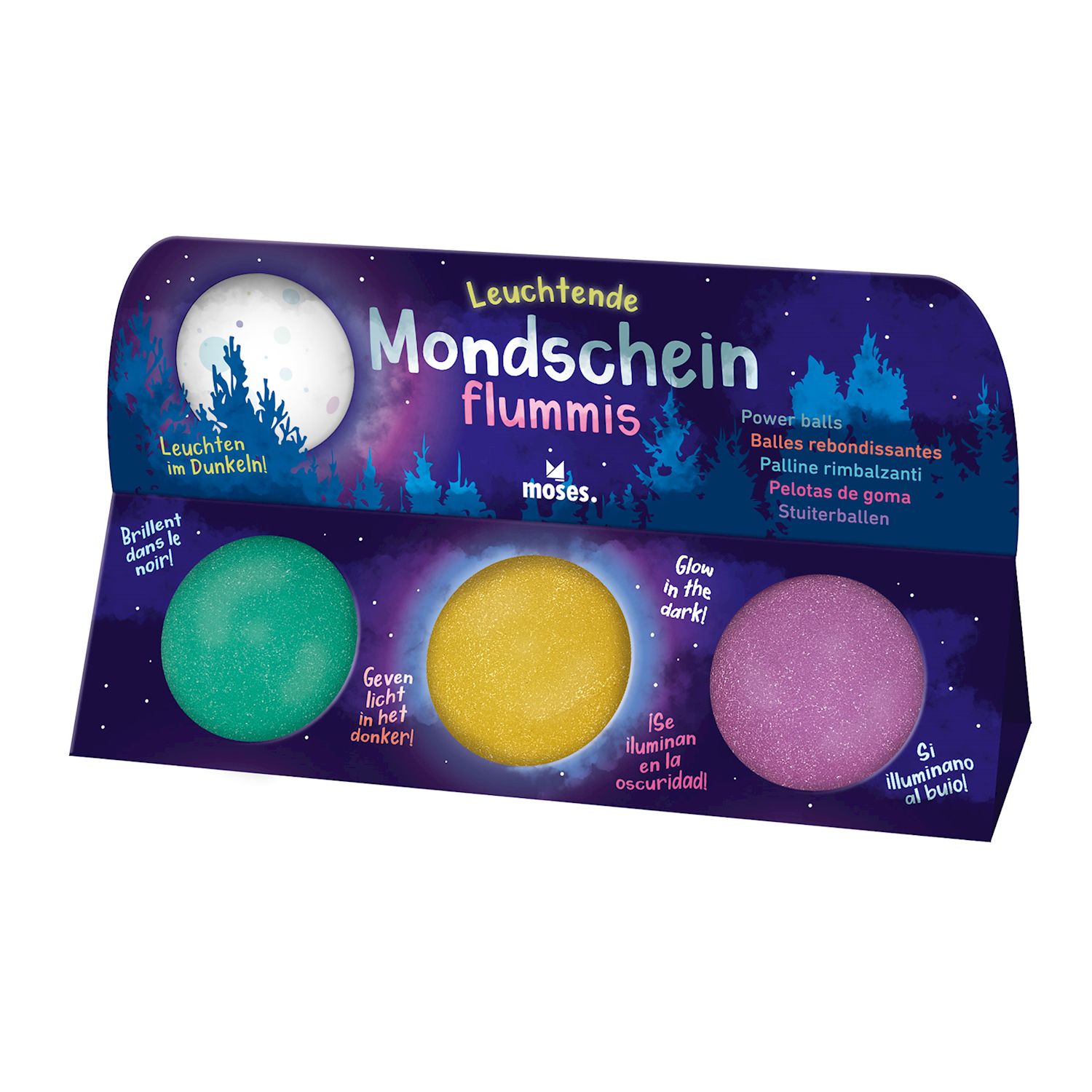 Leuchtende Mondschein Flummis