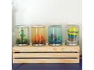 Glas mit Schraubdeckel