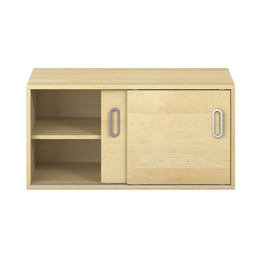 Pureo Schiebetürenschrank, Furnier
mit 1 Einlegeboden
B 100 x H 50 x T 60 cm