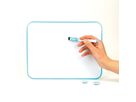 Schreibübungs-Whiteboard magnethaftend