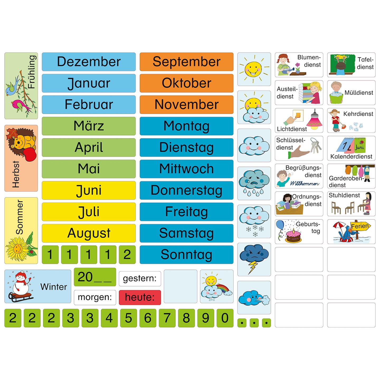 Magnetischer Kalender