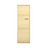 444.012.050K - Pureo Türenschrank, Griff rechts, Scharnier links, Furnier mit 3 Einlegeböden B 50 x H 150 x T 42 cm