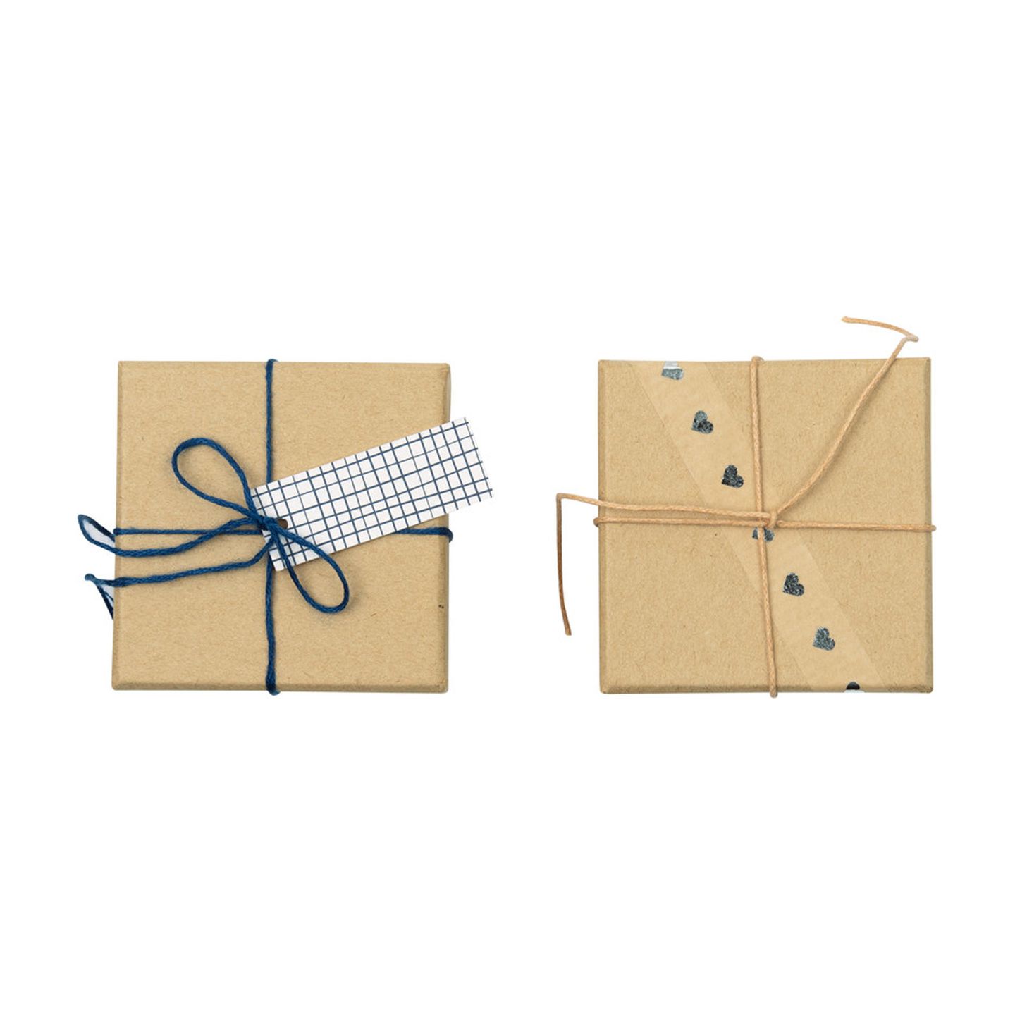 Pappboxen mini eckig, 10 Stk.