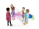 Regenbogen-Organza-Stoff